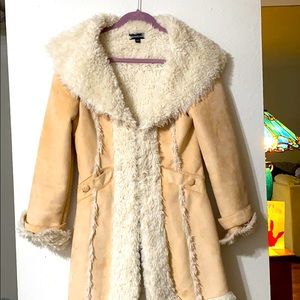 Long Coat Bebe, color cream